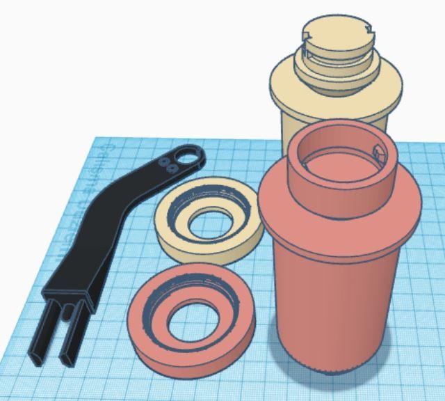 DOUBLE SPOOL HOLDER FOR ENDER 3 SERIES (PRINT-IN-PLACE) 3d model