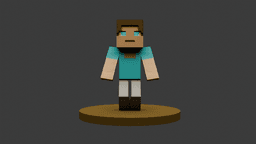 Voxel Character 3D Print Model Minecraft Style Mini Figure Low-poly 3D print model 3d model