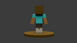 Voxel Character 3D Print Model Minecraft Style Mini Figure Low-poly 3D print model 3d model