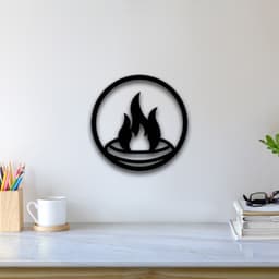 Four Element Fire Wall Art 3d model