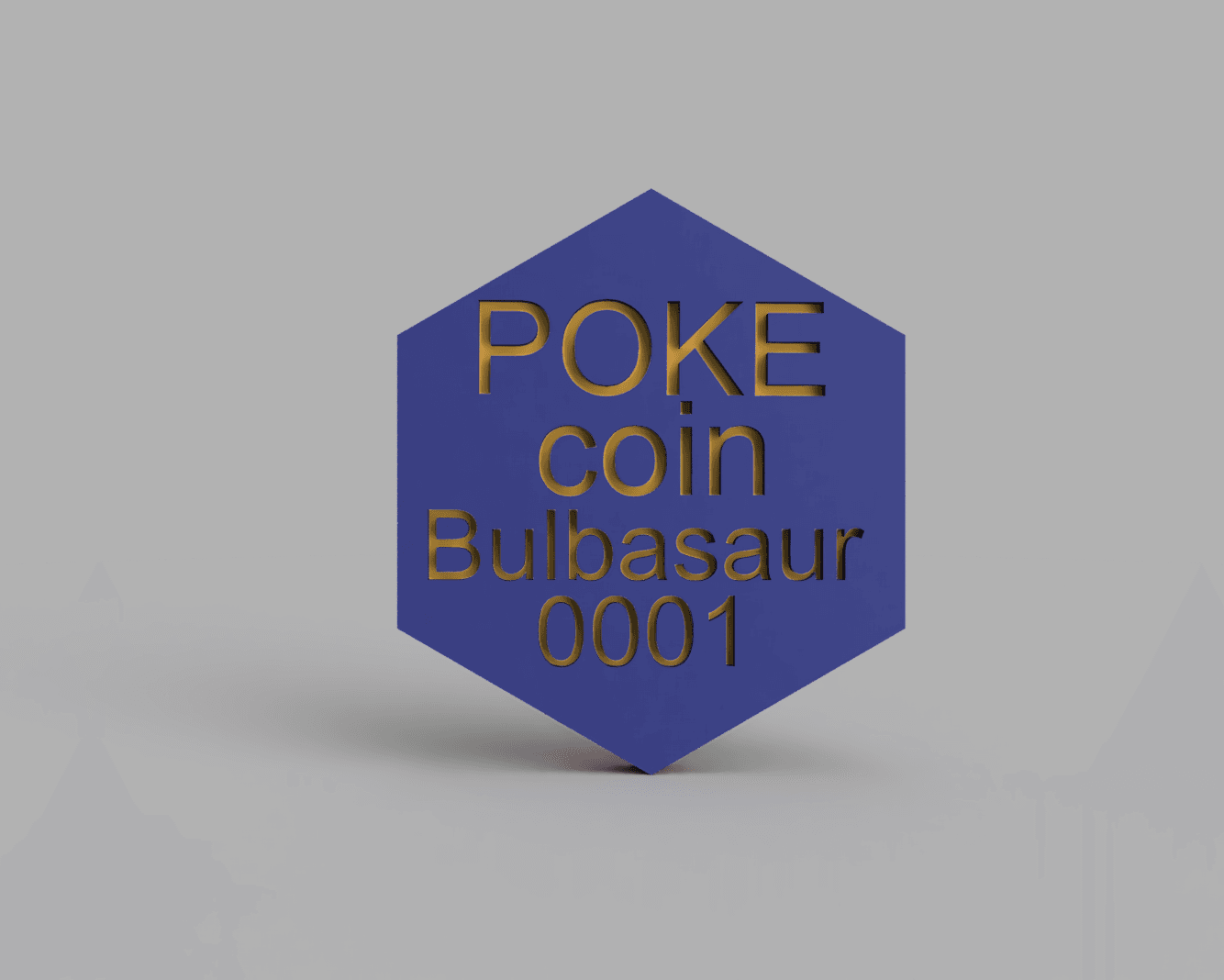 Bulbasaur Pokemon PokeCoin 3MF 3d model