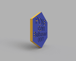 Bulbasaur Pokemon PokeCoin 3MF 3d model