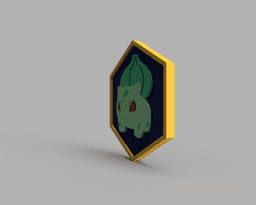 Bulbasaur Pokemon PokeCoin 3MF 3d model