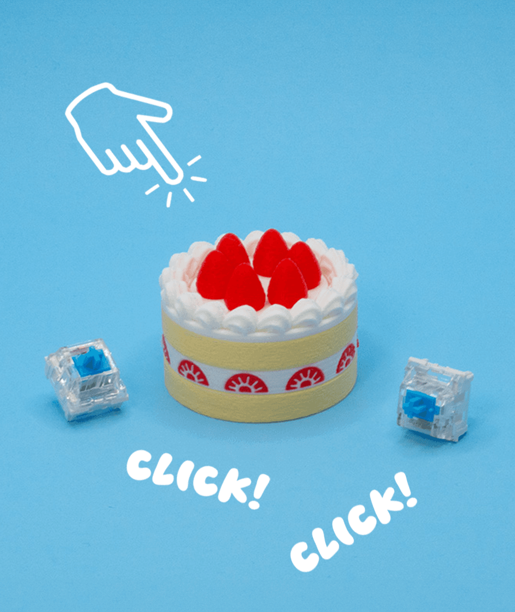 Circle Strawberry Cake Clicker 3d model