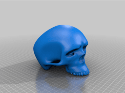 Mana spreading Lich-skull 3d model