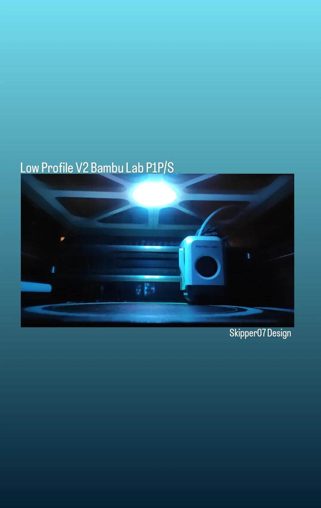 LOW PROFILE V2 BAMBU LAB P1P-S 3d model