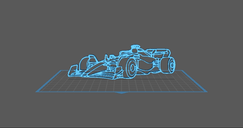 Formula 1 - Wall Art 3d model