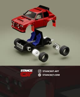 Delta S4 Rally car | Model Kit Car 3d model
