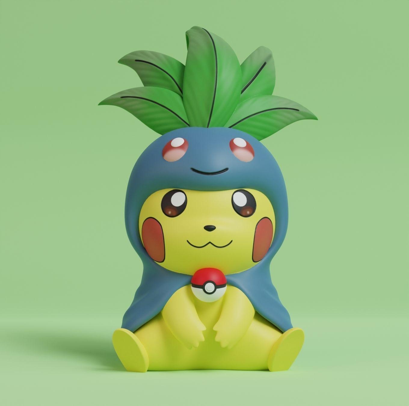 Cosplay Pikachu - Oddish 3d model