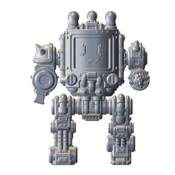 UWU Shadow Force “Killjoy” Mech STL Tabletop Wargame Mini 3d model