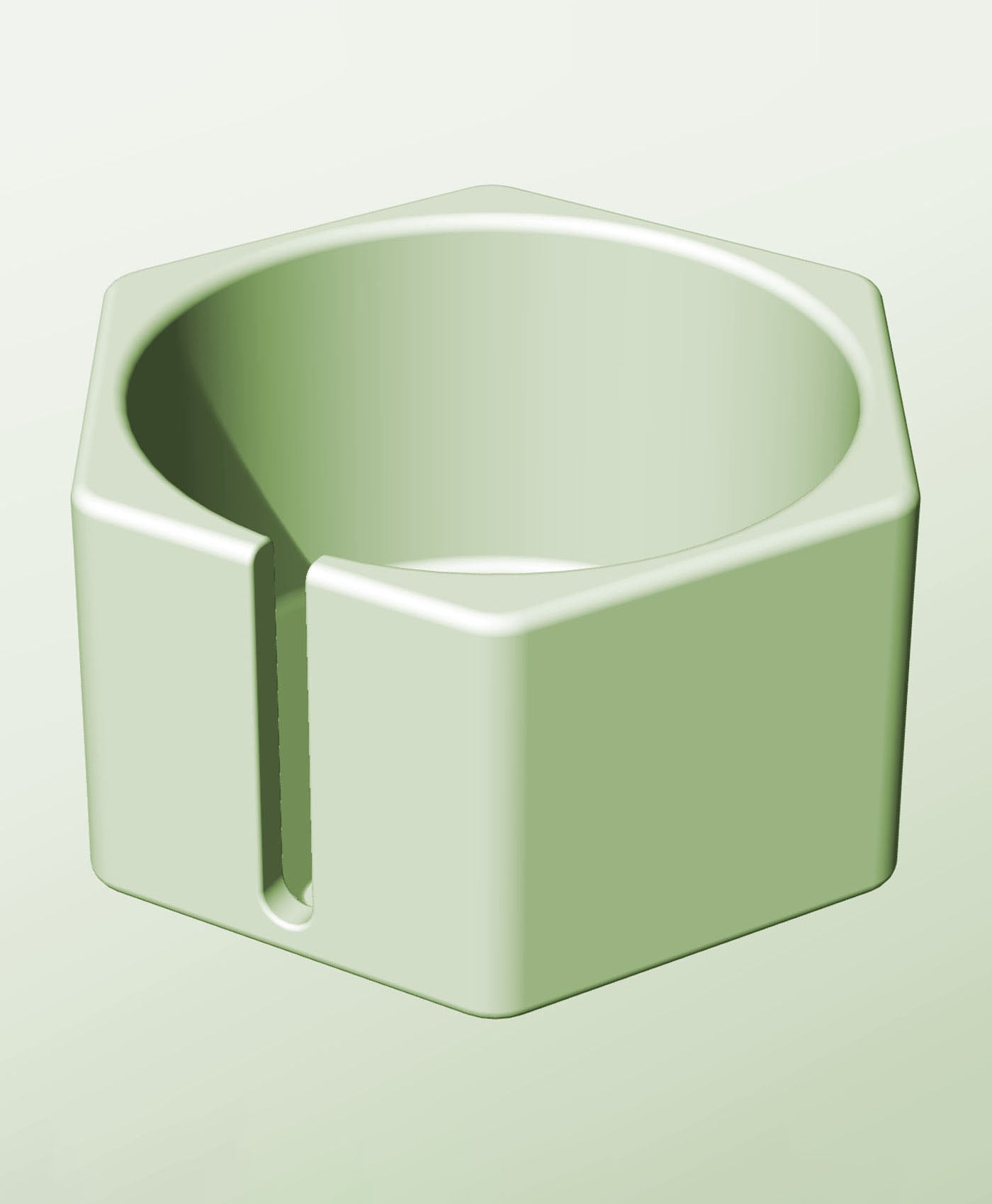 CH128-80-S Stacking slotted module bin for modern home decor 3d model