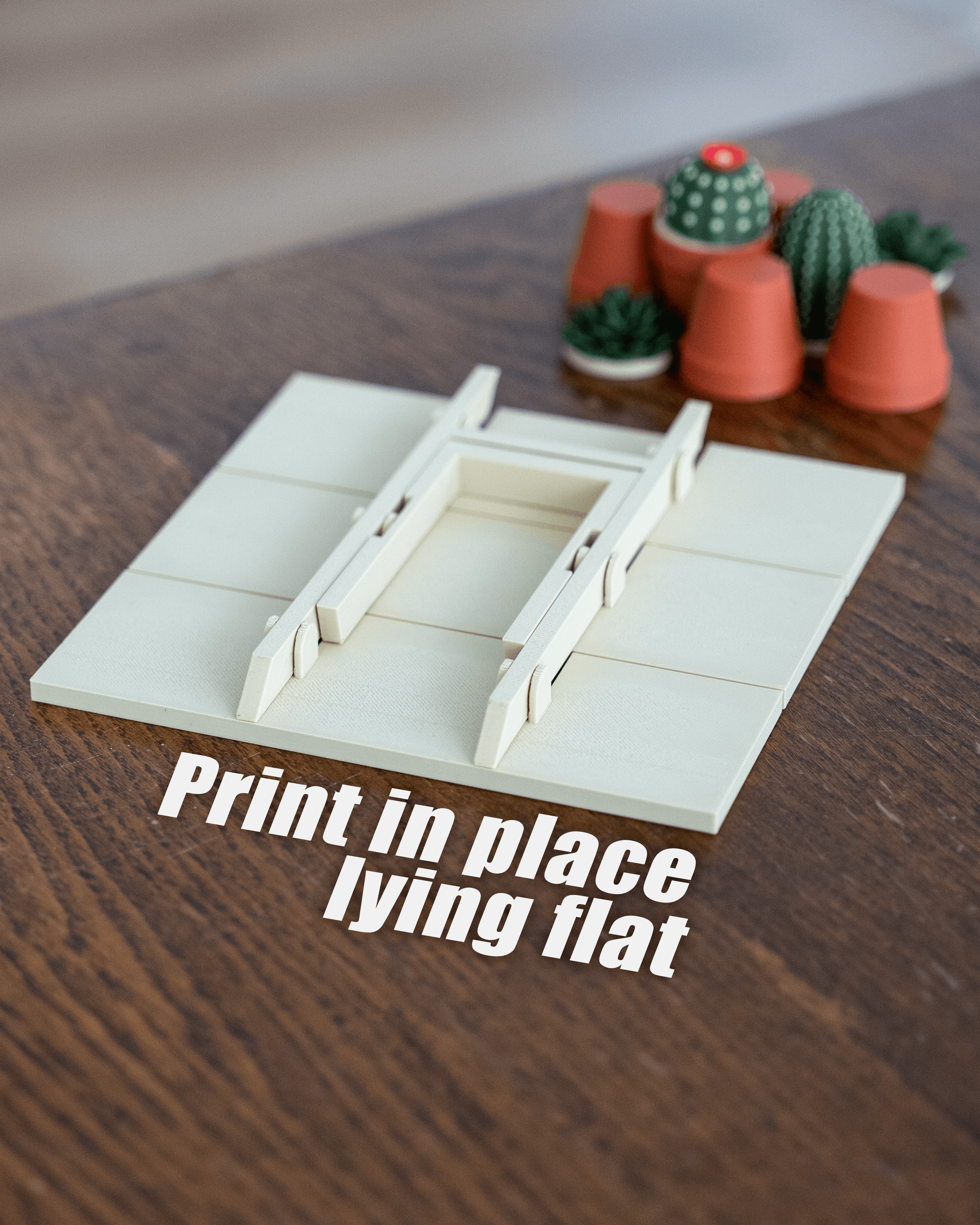 Tic-Tac-Grow - Foldable TicTacToe Plant Set 3d model