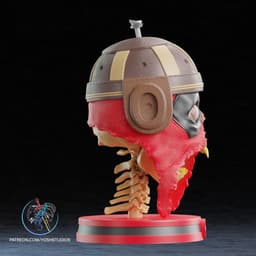 Headpool Statue 3D Printer STL File 3d model