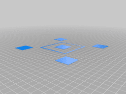 Bed Leveling Test Print 3d model