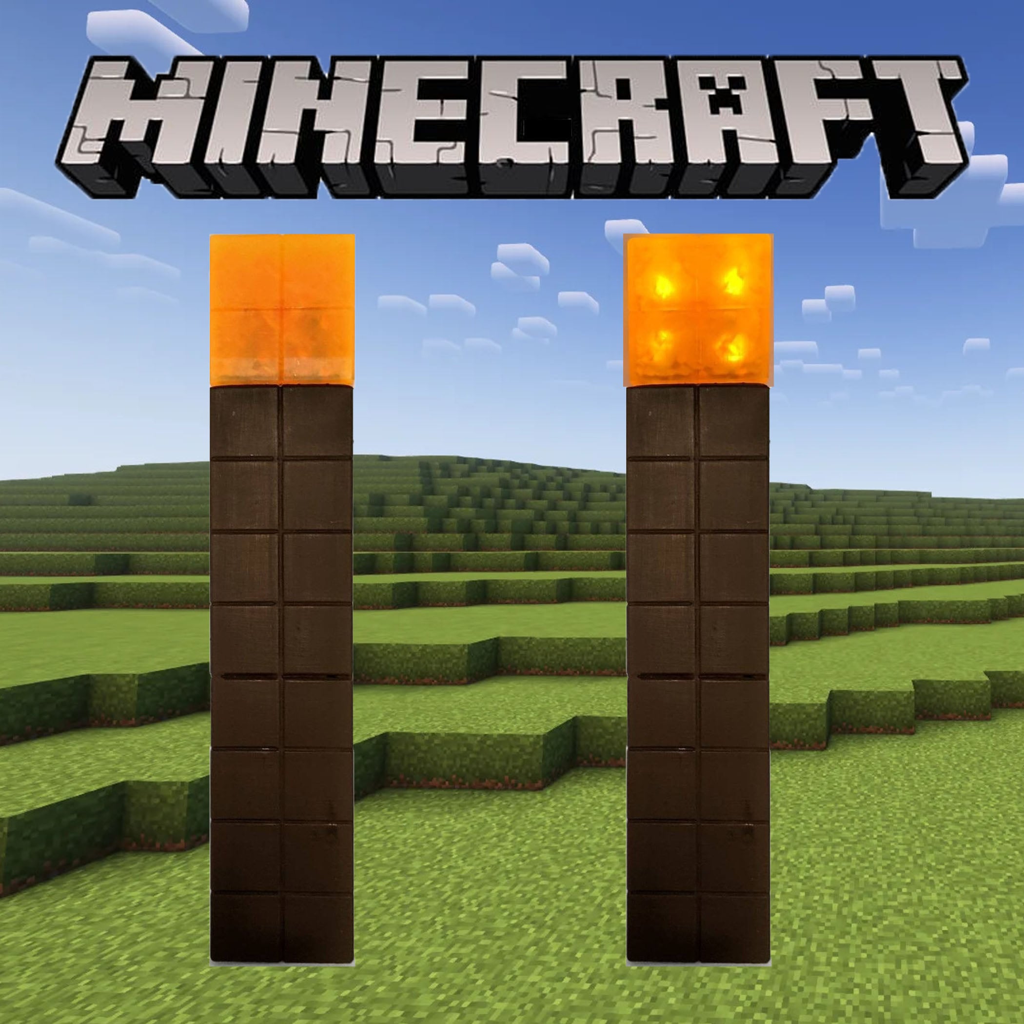 Minecraft Light Torch Tealight Candle 3d model
