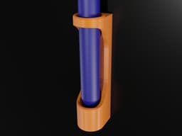 Fully Customizable Pen Holder Fridge Magnet 3d model