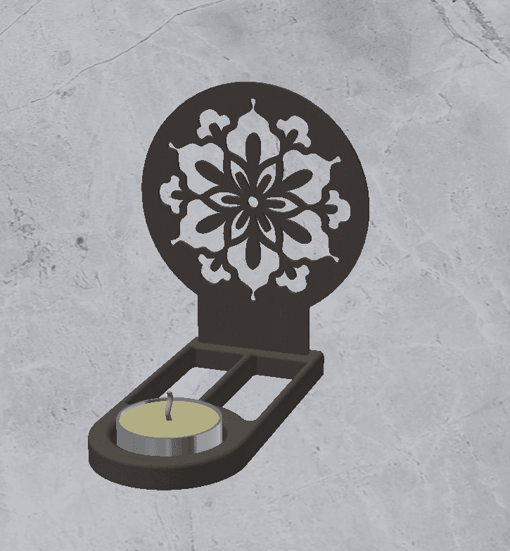 Candle Holder Decoration 3d model