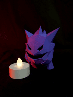 Gengar Spooky Low Poly Lantern 3d model