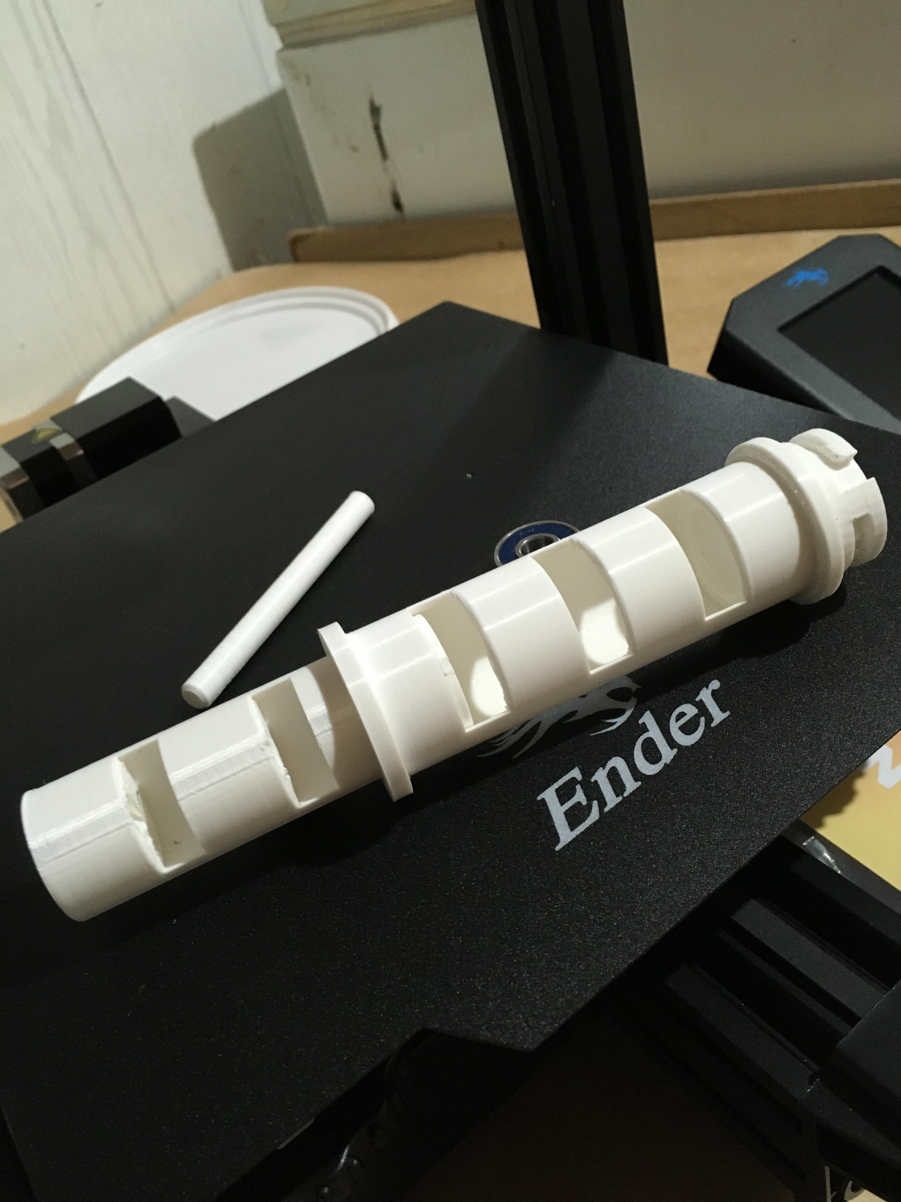 Compact spool holder with bearing for Ender3 V2 3d model
