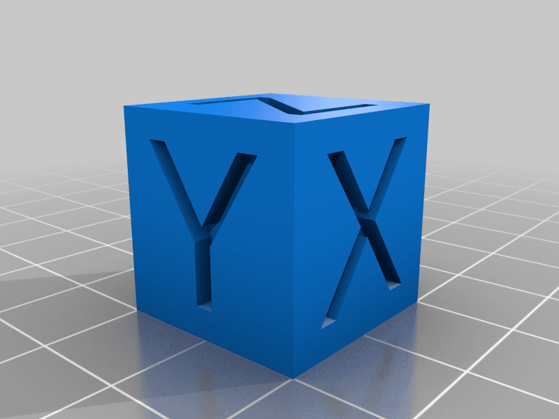 Three 3 Color Calibration Cube 3d model