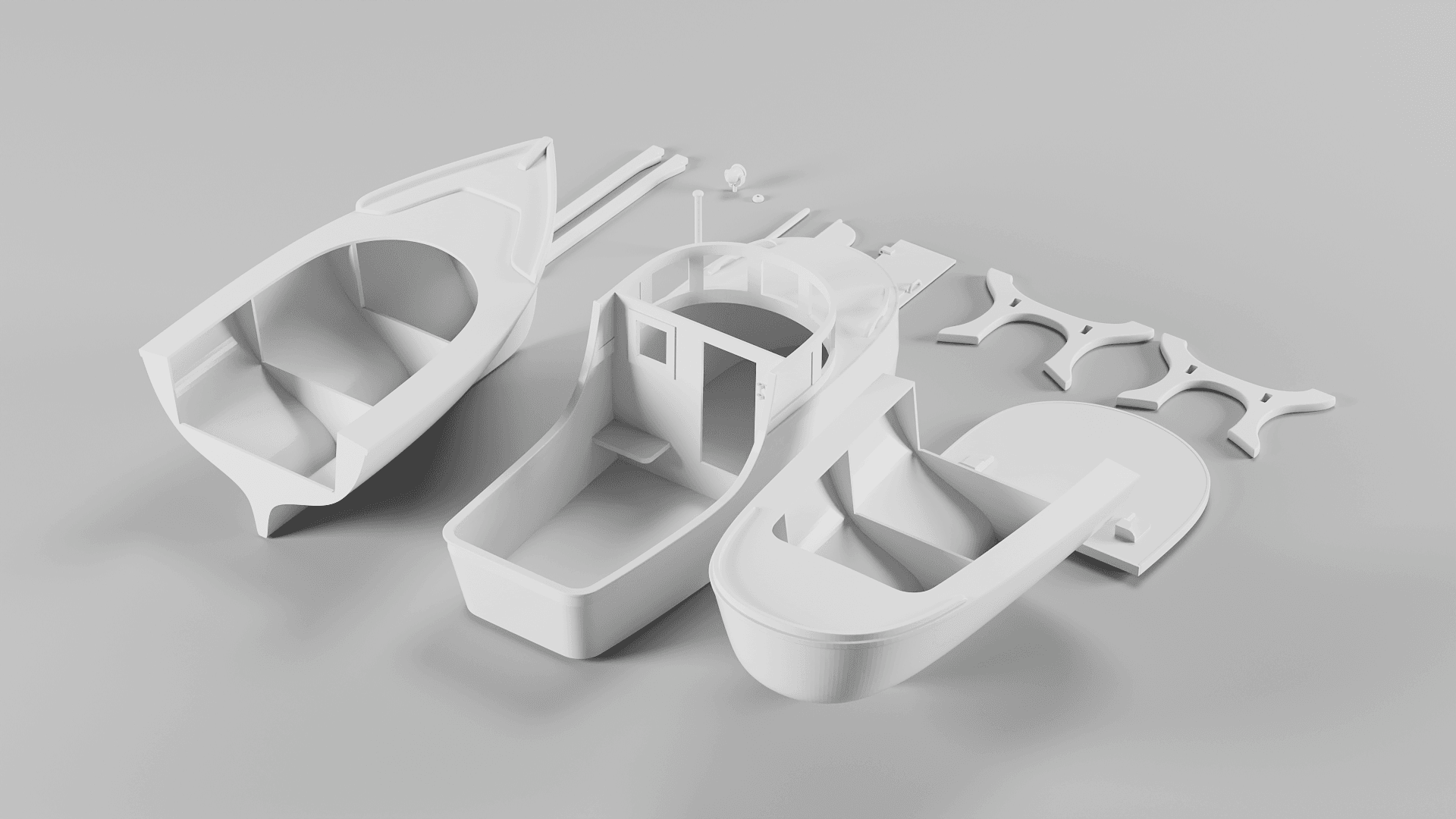 Fishing boat 3d model