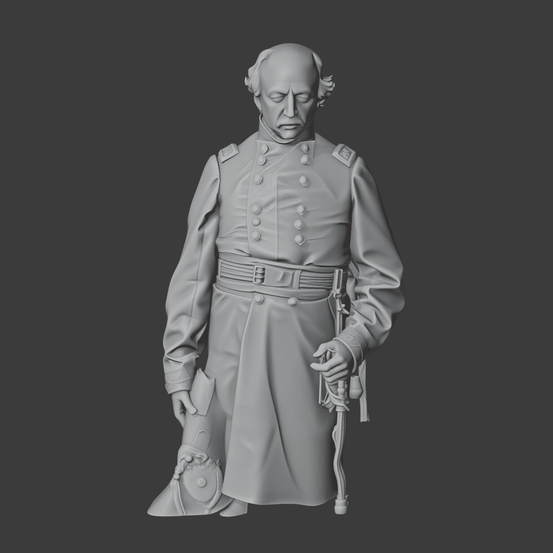 Benjamin Butler Civil War Soldier 3d model