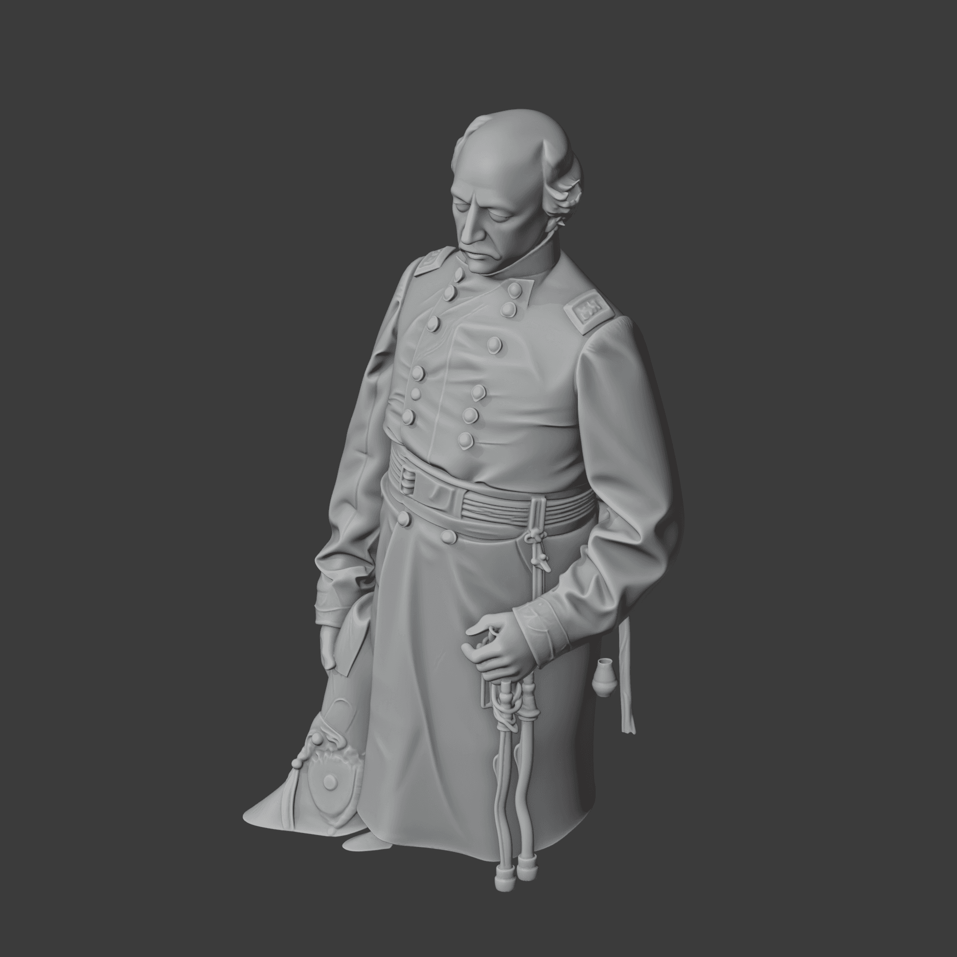 Benjamin Butler Civil War Soldier 3d model