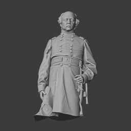 Benjamin Butler Civil War Soldier 3d model