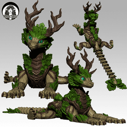 Forest Dragon - Articulated Dragon 3d model
