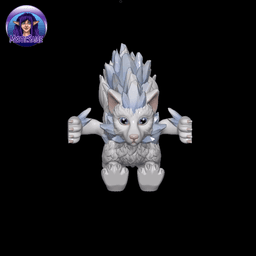 Crystal Wolf Pup 3d model
