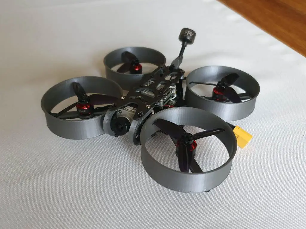 Viswhoop optimization kit (propeller guards, VTX antenna mount, Caddx Vista mount) 3d model