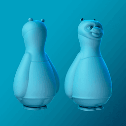 Kung Fu Panda Bowling Pin 3d model