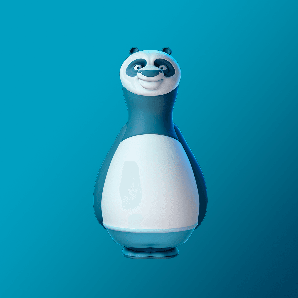 Kung Fu Panda Bowling Pin 3d model