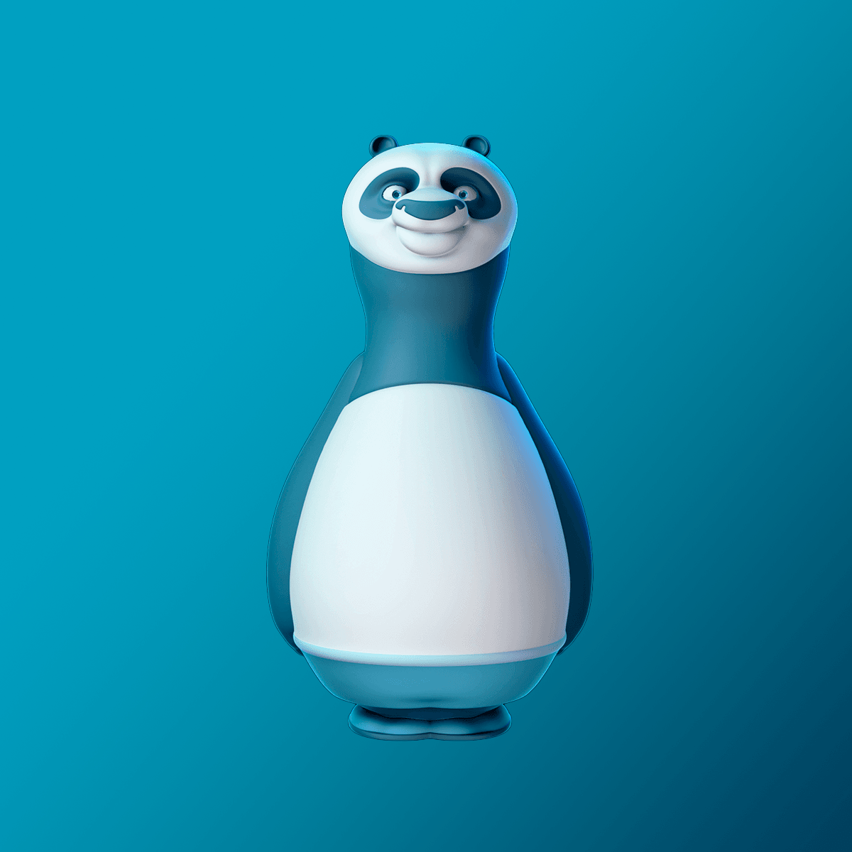 Kung Fu Panda Bowling Pin 3d model