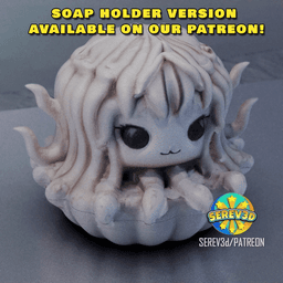 Cute Medusa - Candle & Soap Holder - 3D Print STL/3MF 3d model