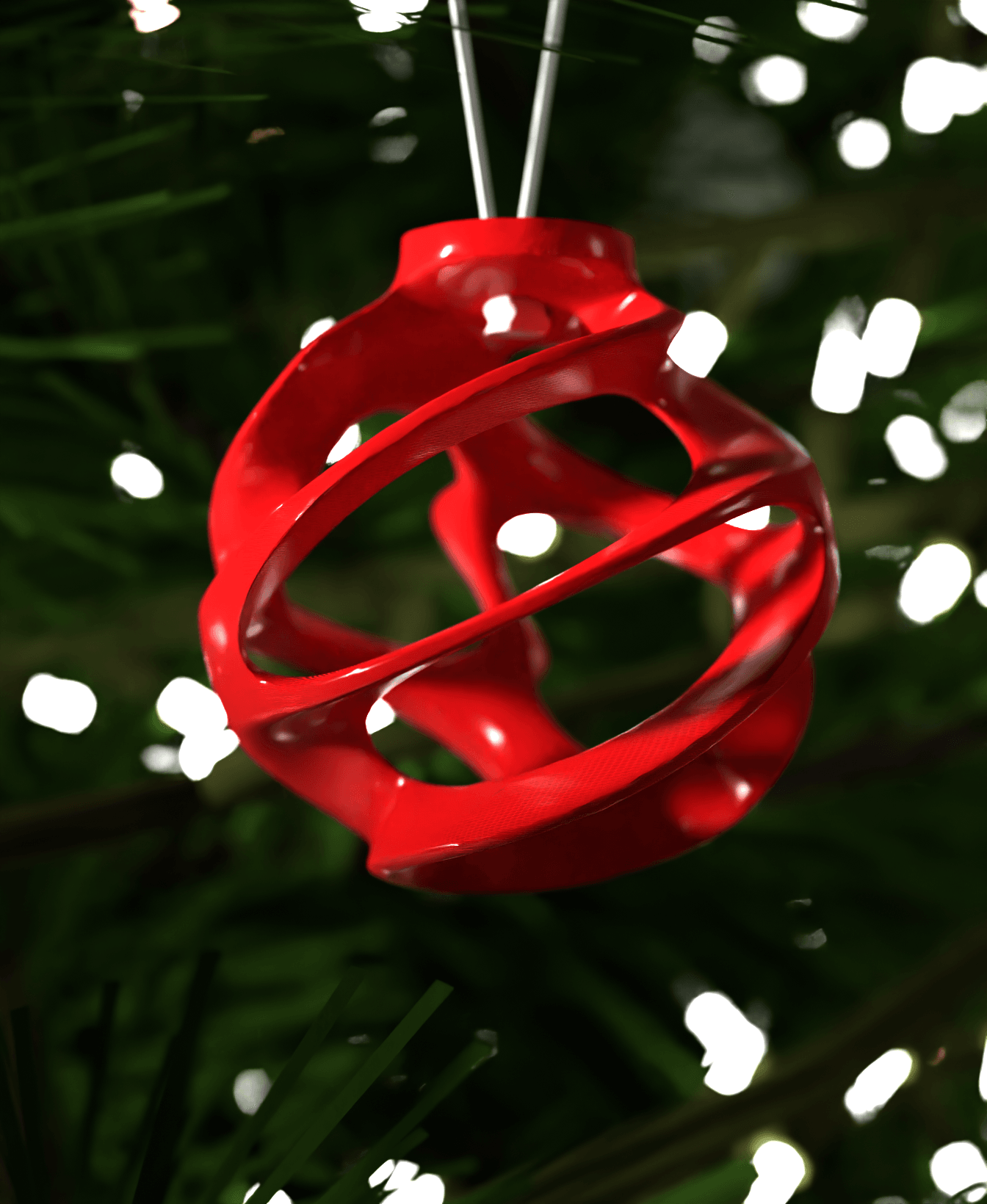 Christmas Ornament Twinkle Twists 004 3d model