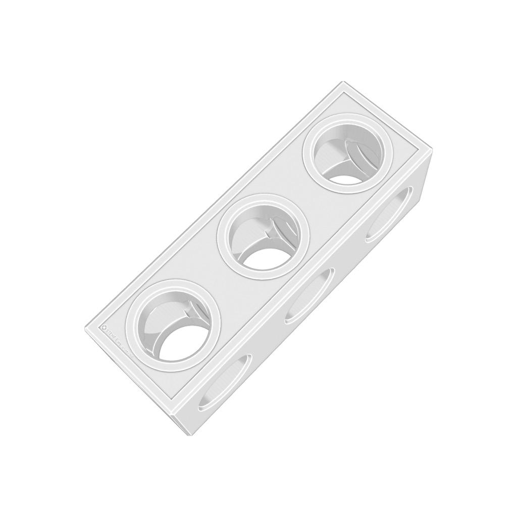 STEMFIE - Beams - Straight - Standard - Square Threaded Ends - Double-Ended 3d model
