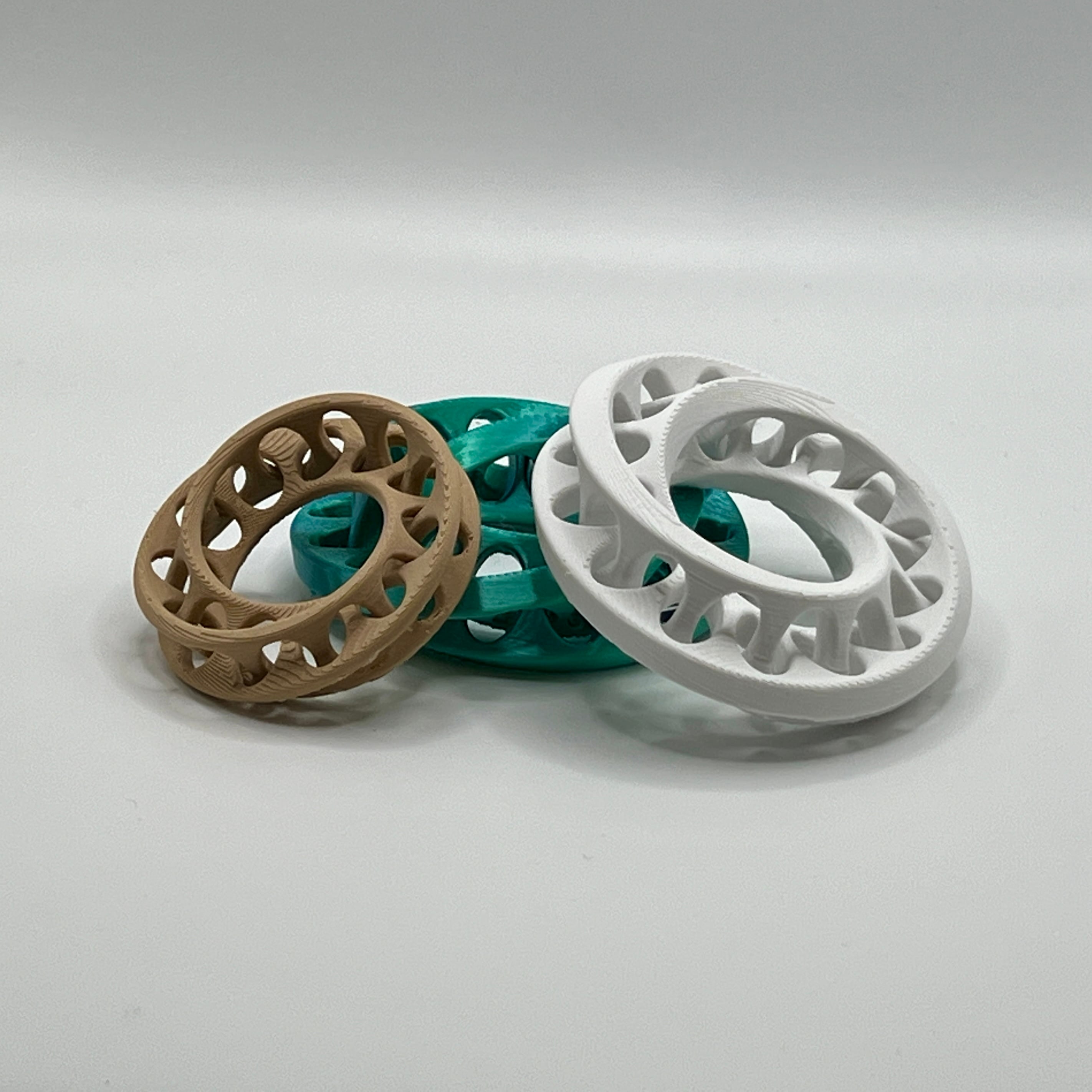 Fidget Interlocking Möbius Bands Illusion Dimensional Strips 3d model