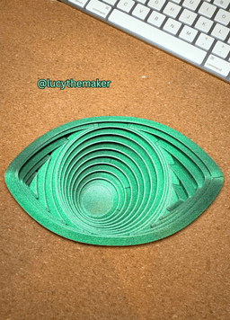 Evil Eye Concentric Circles Fidget Toy 3d model