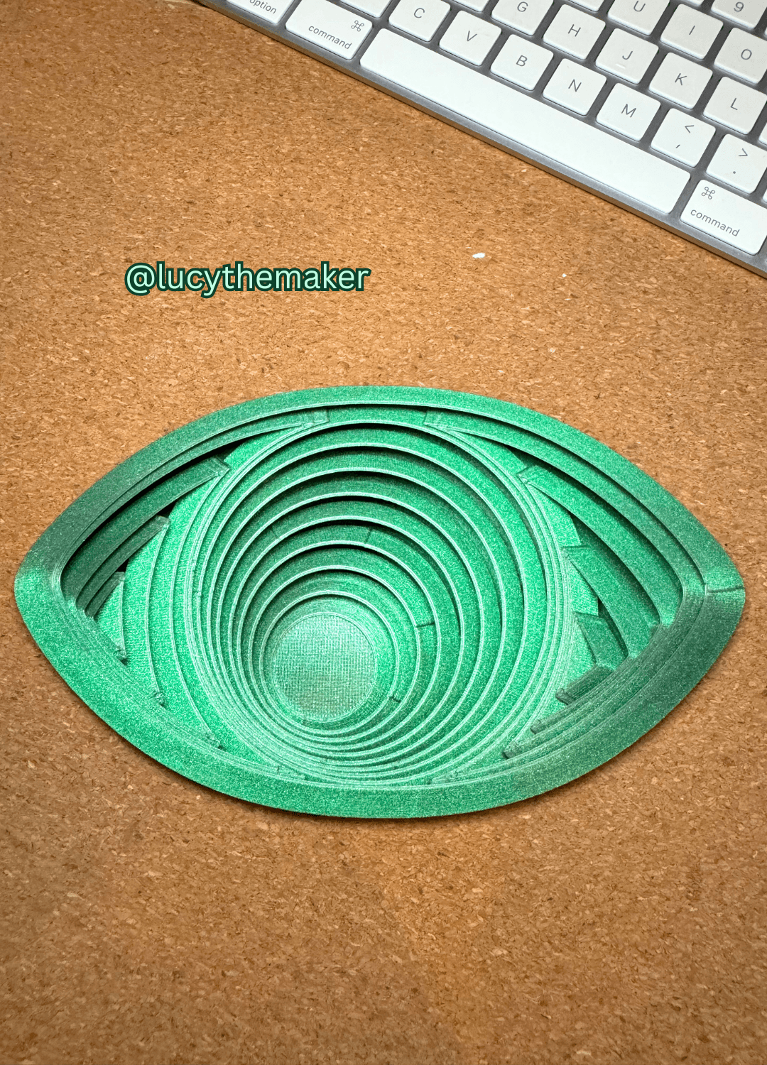 Evil Eye Concentric Circles Fidget Toy 3d model