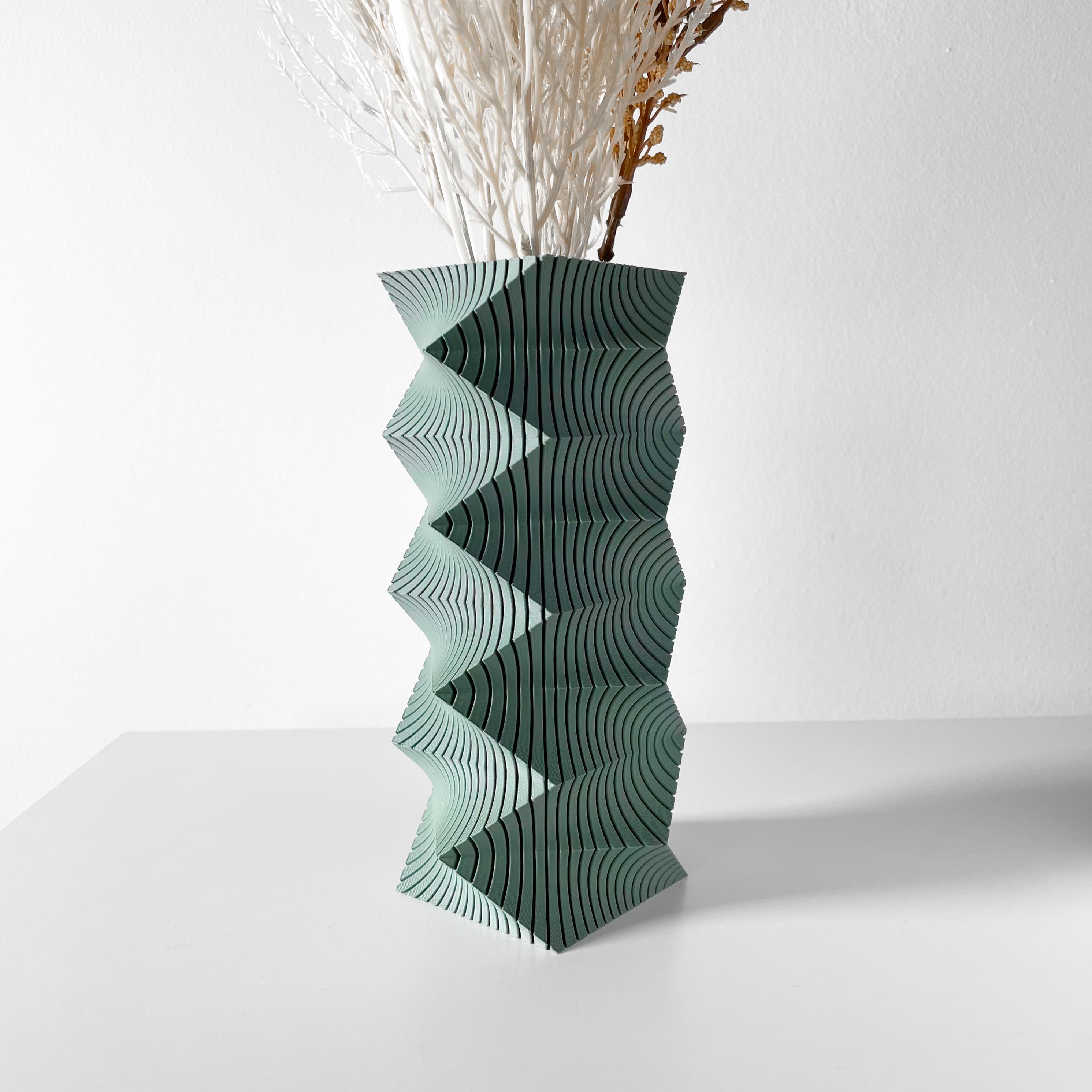 The Anio Vase, Modern and Unique Home Decor for Dried and Preserved Flower Arrangement | STL File 3d model
