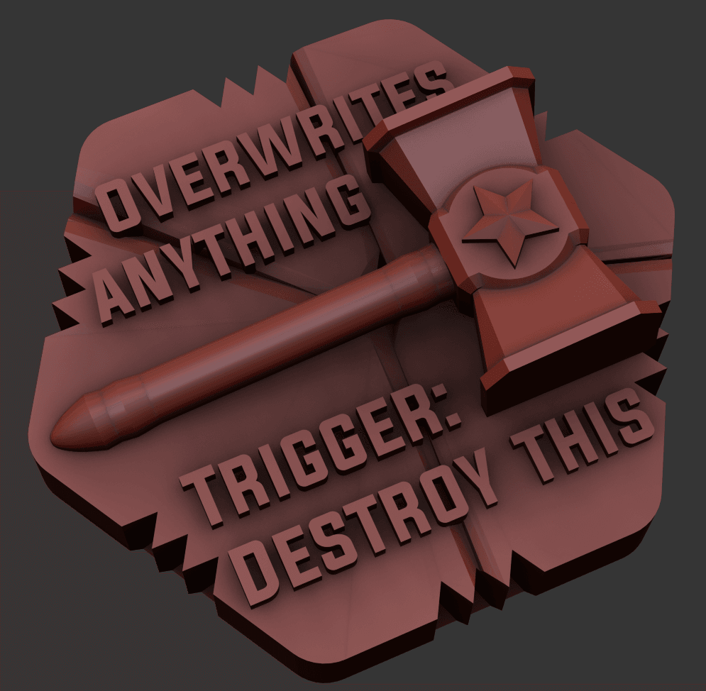 Hextraction Fancy Hammer Tile 3d model