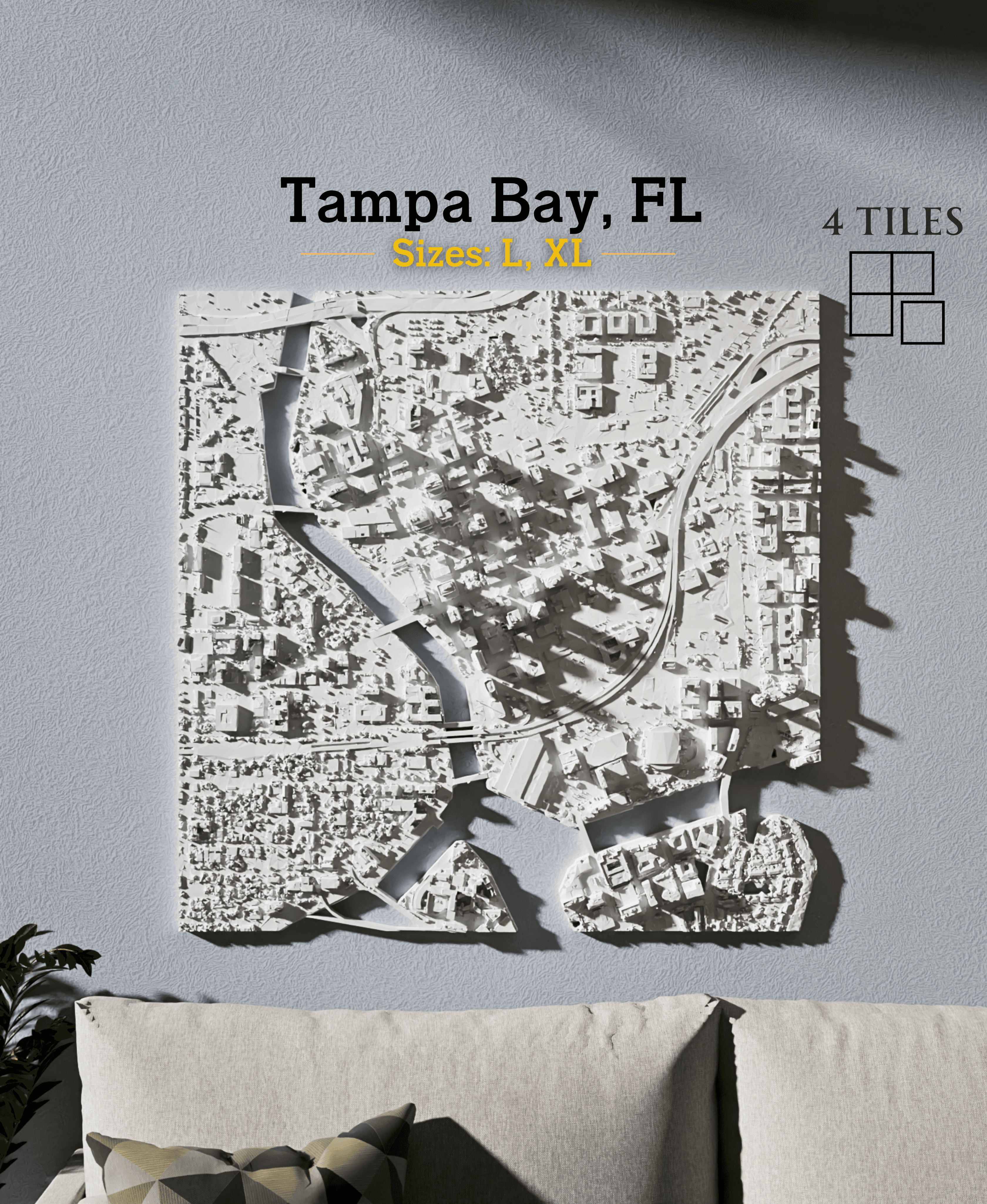 Tampa, FL - L & XL 3d model