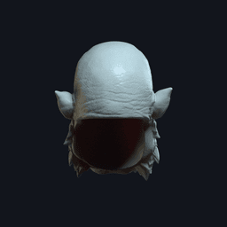 Orc V3 - Custom Action Figure Head 3d model