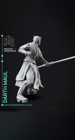 Darth Maul - Starwars - Fanart Figure 3d model