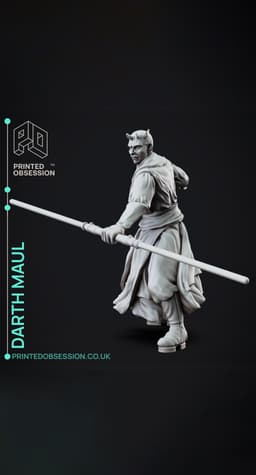 Darth Maul - Starwars - Fanart Figure 3d model