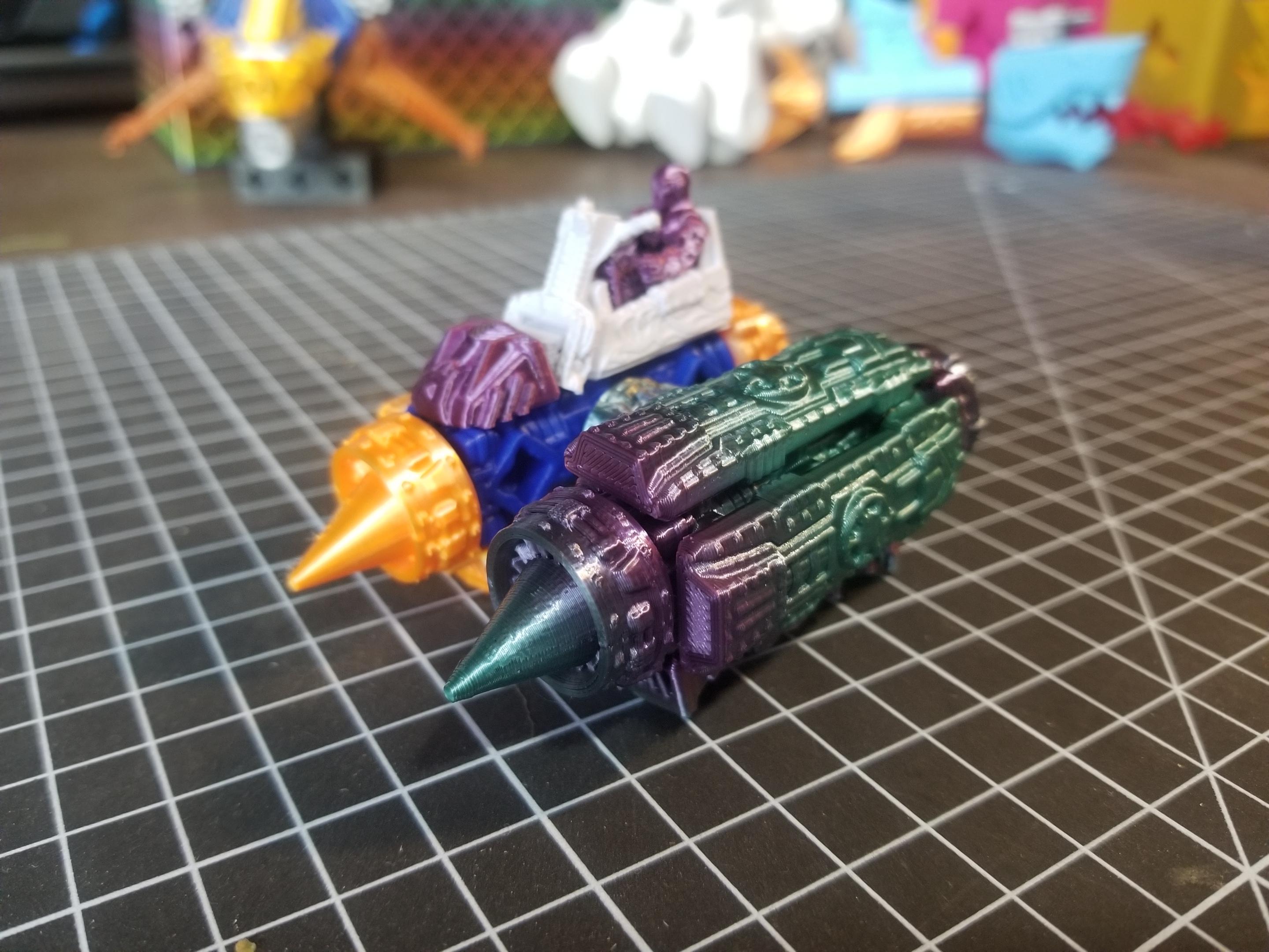 PrintABlok Jet Engine Rider Construction Toy 3d model
