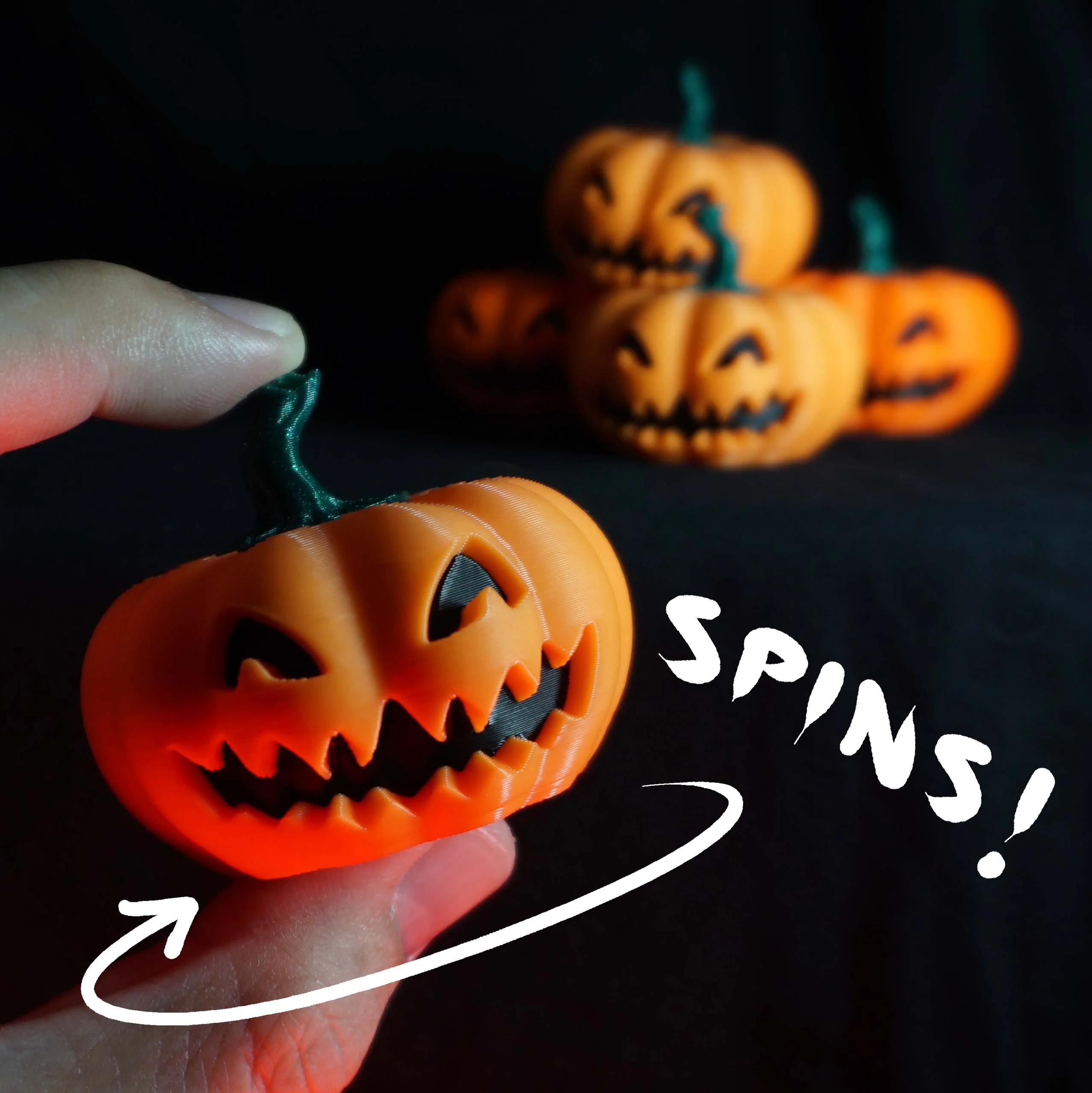 Pumpkin Spinner 3d model
