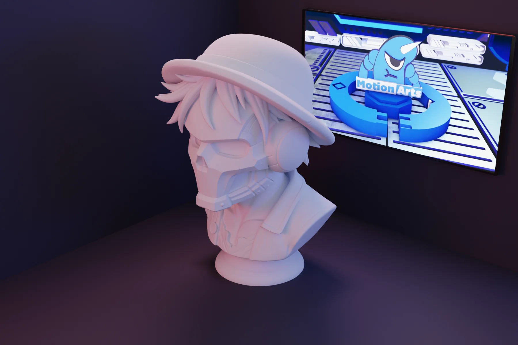 Luffy Warbreaker o Pirata Ciborgue.stl 3d model