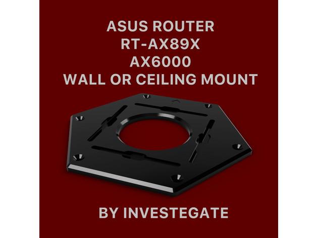 ASUS ROUTER WALL CEILING MOUNT BRACKET RT-AX89X AX6000 Template 3d model
